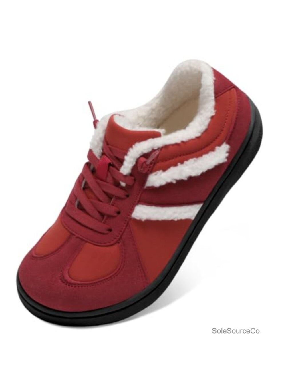 Womens Fleece Lined Slippers Wide Toe Slip-On House Shoes